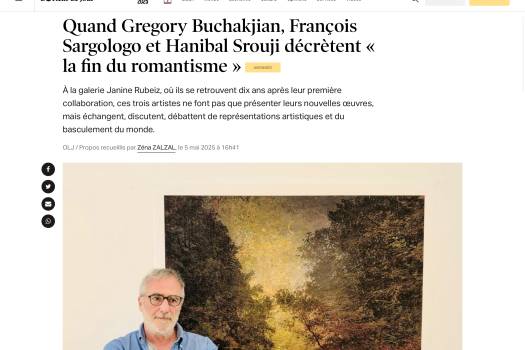 Quand Gregory Buchakjian, François Sargologo et Hanibal Srouji décrètent « la fin du romantisme »