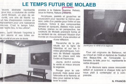Le temps futur de Molaeb